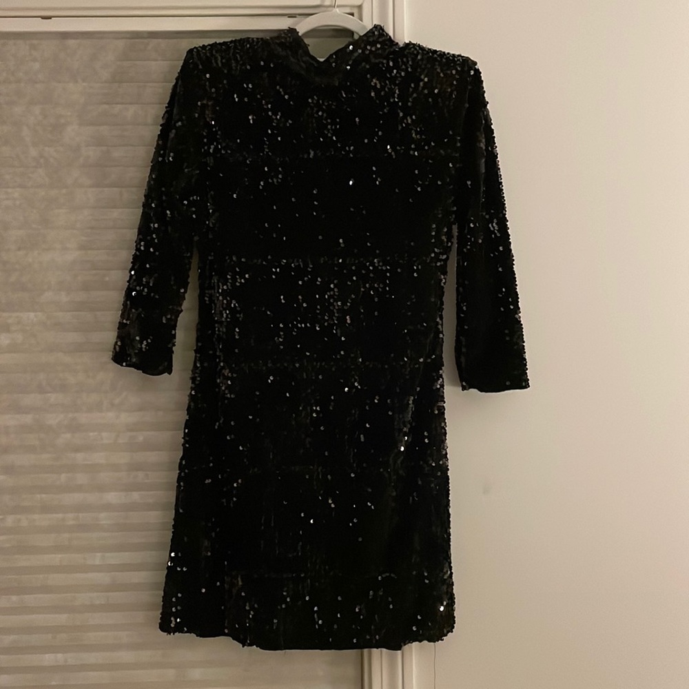 Zara backless minidress with sequins